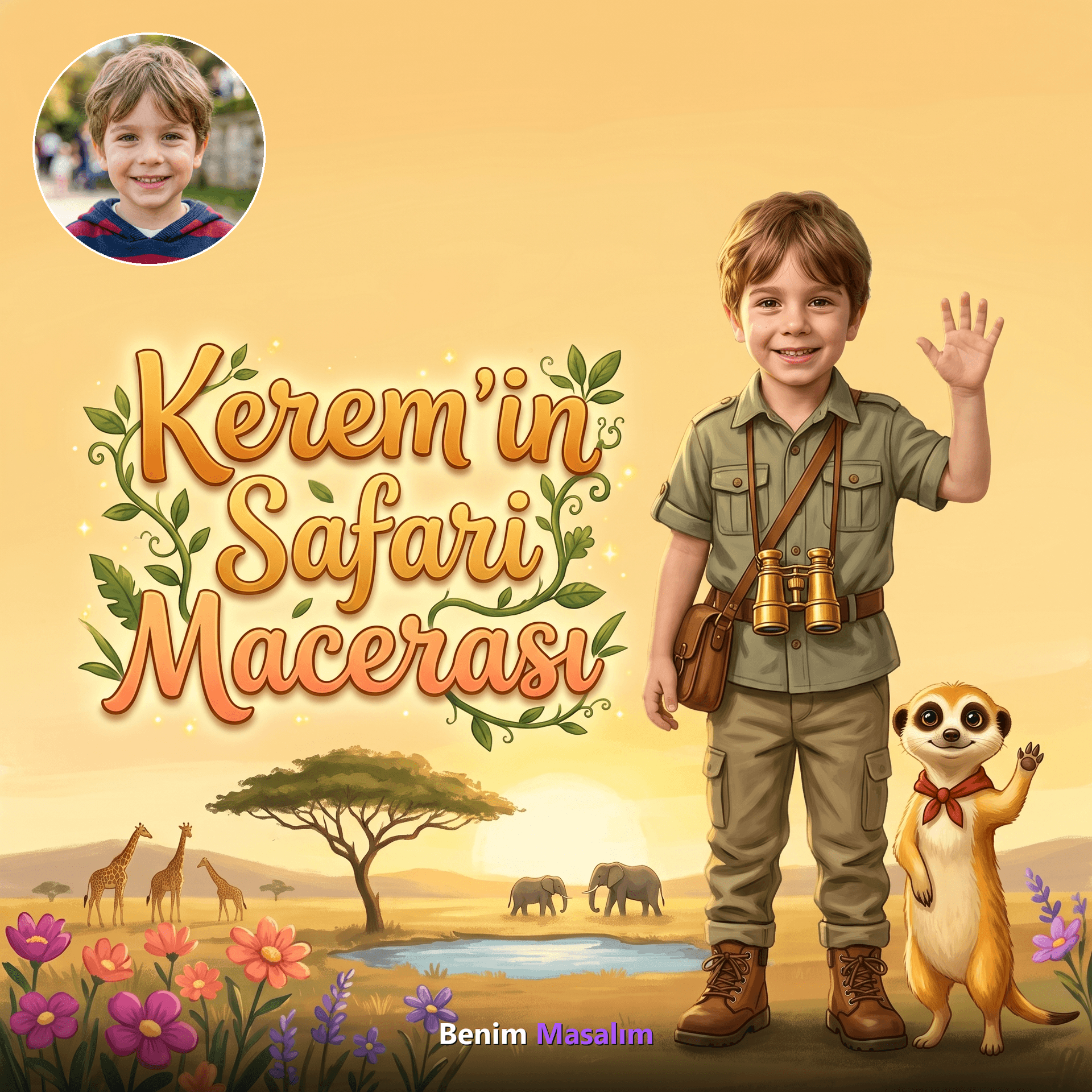 Safari Macerası - Kişiselleştirilmiş Çocuk Kitabı | Benim Masalım