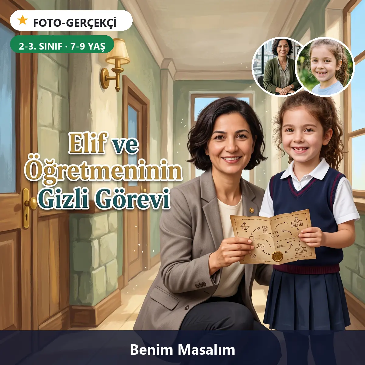 Öğretmenimle Gizli Görev - Kişiselleştirilmiş Çocuk Kitabı | Benim Masalım