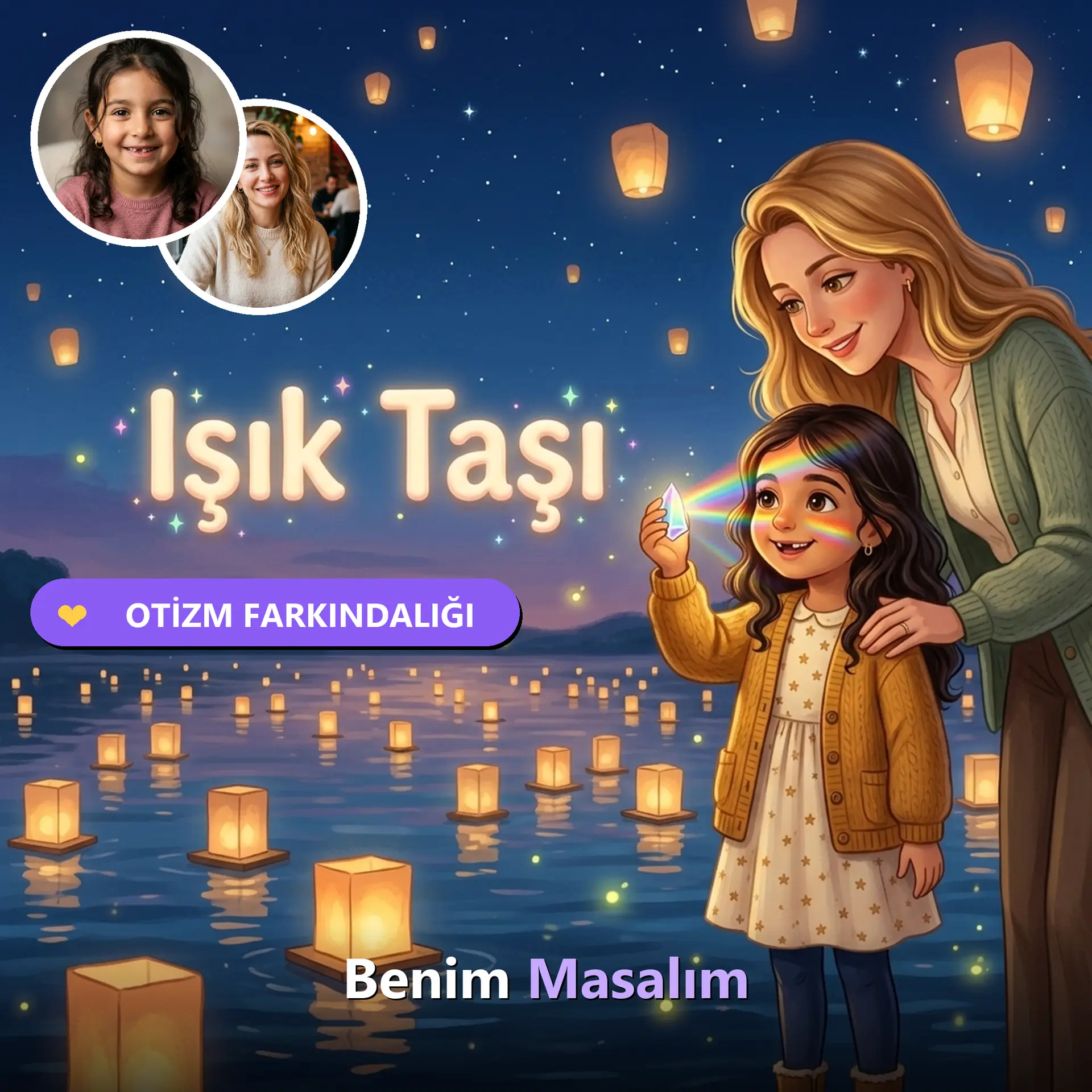 Işık Taşı (Otizm Farkındalığı) - Kişiselleştirilmiş Çocuk Kitabı | Benim Masalım