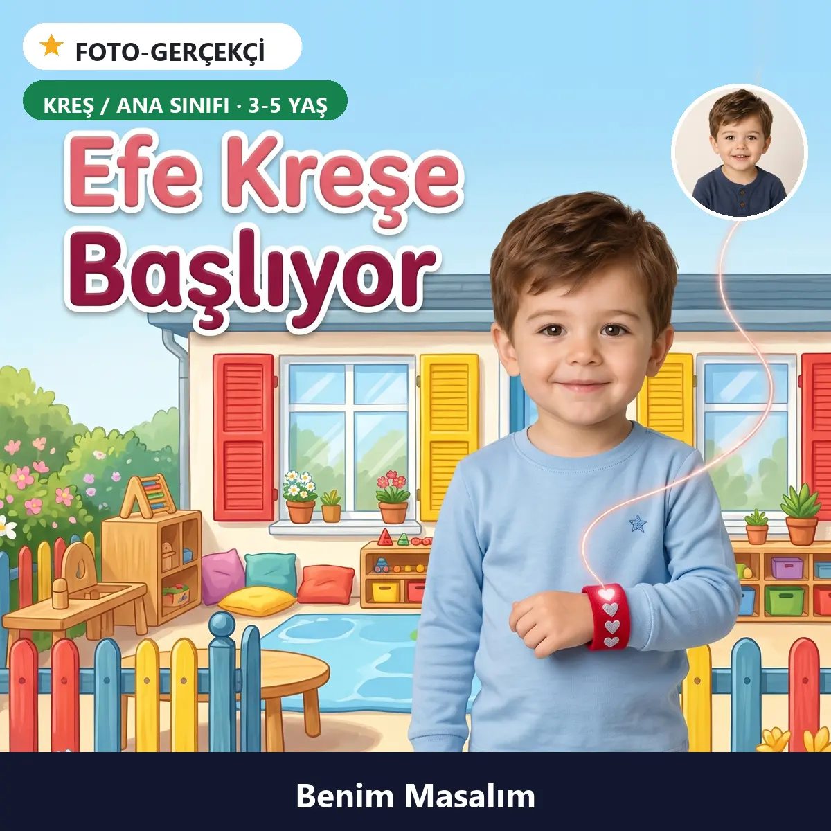 Kreşe Başlıyor - Kişiselleştirilmiş Çocuk Kitabı | Benim Masalım