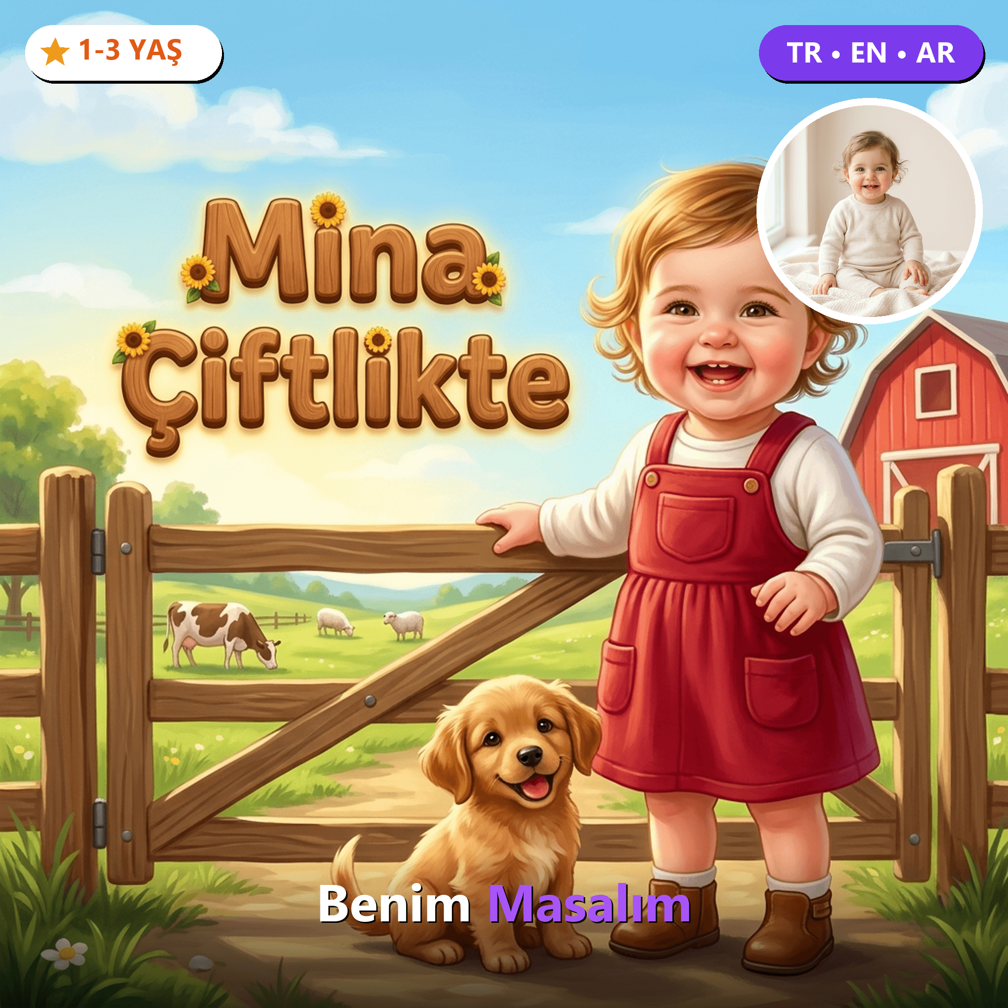Mini Çiftlik Gezisi - Kişiselleştirilmiş Çocuk Kitabı | Benim Masalım