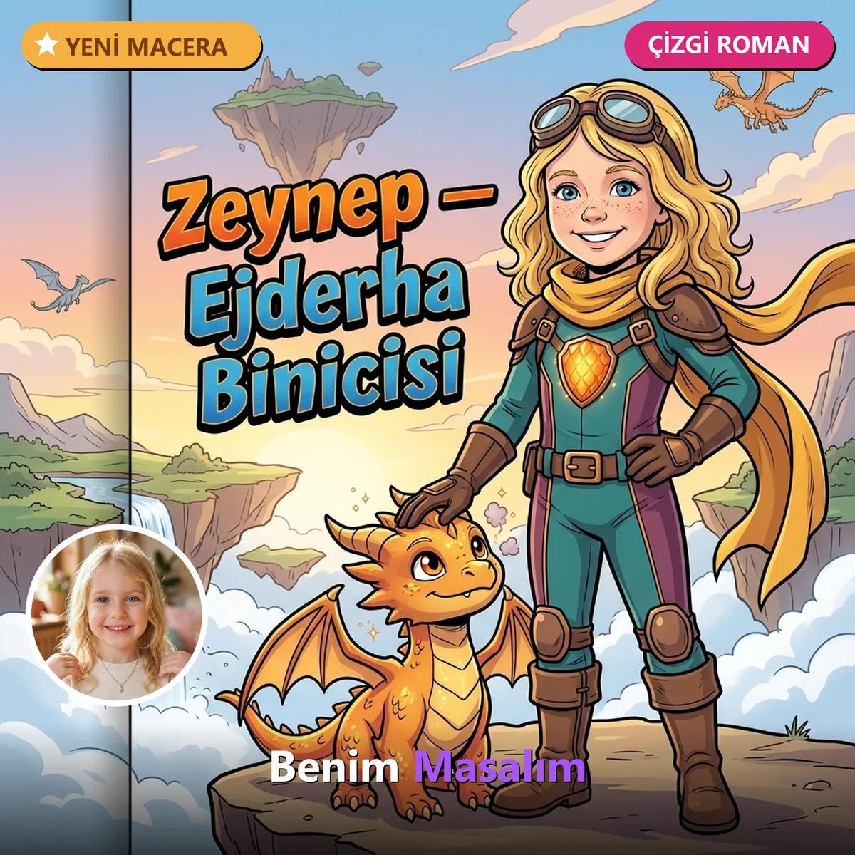 Ejderha Binicisi (Çizgi Roman) - Kişiselleştirilmiş Çocuk Kitabı | Benim Masalım