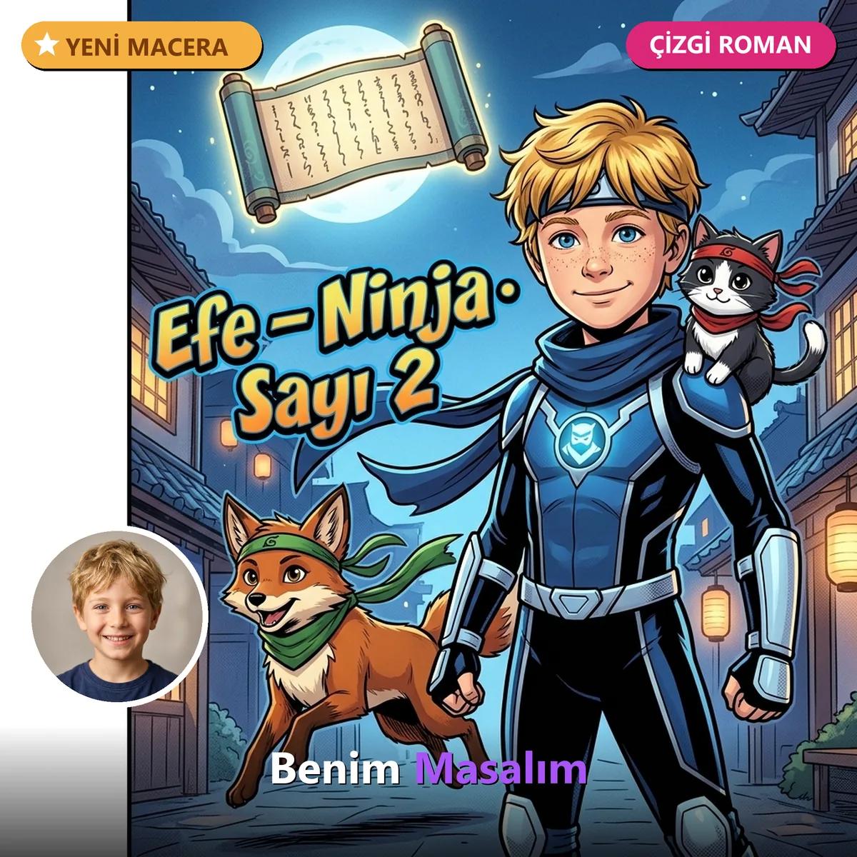 Ninja — Sayı 2 (Çizgi Roman) - Kişiselleştirilmiş Çocuk Kitabı | Benim Masalım