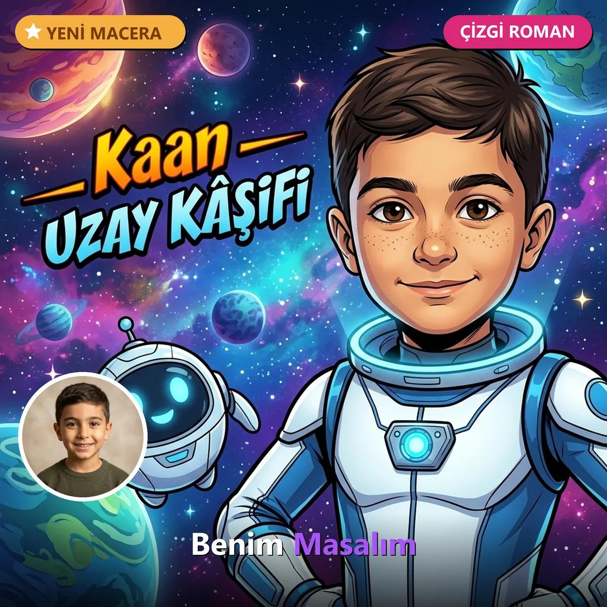 Uzay Kâşifi (Çizgi Roman) - Kişiselleştirilmiş Çocuk Kitabı | Benim Masalım
