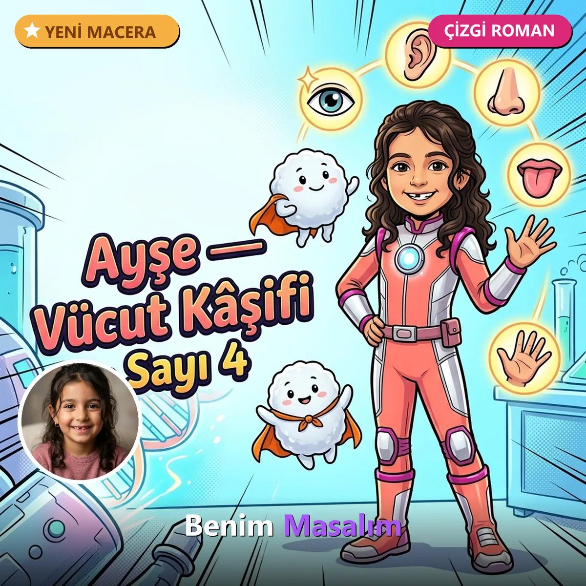Vücut Kâşifi — Sayı 4 (Çizgi Roman) - Kişiselleştirilmiş Çocuk Kitabı | Benim Masalım