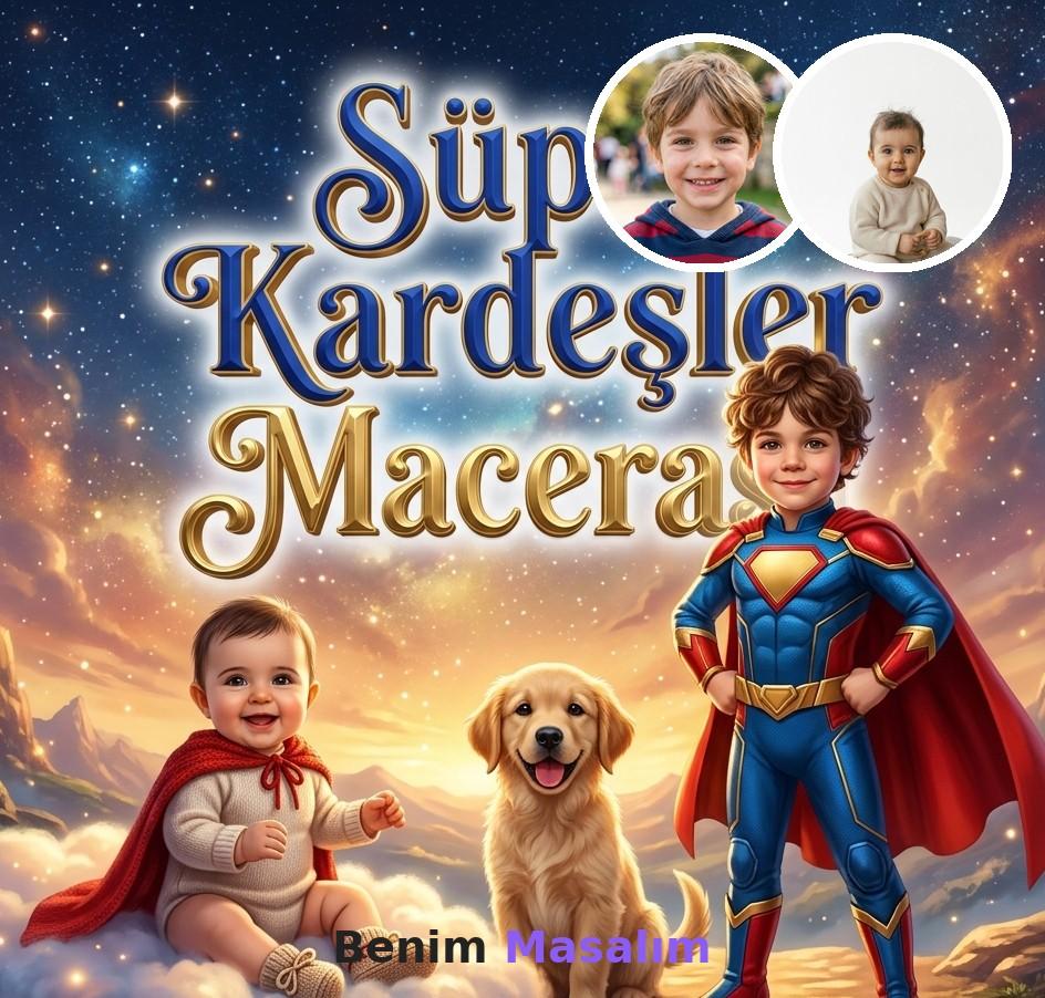 Süper Kardeşler Macerası - Kişiselleştirilmiş Çocuk Kitabı | Benim Masalım